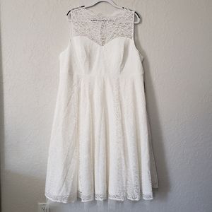 Torrid ivory lace midi dress size 24
